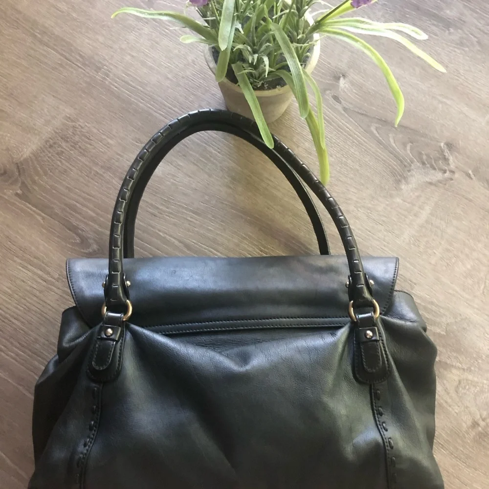 Salvatore Ferragamo Gancini Metal Fittings Leather Tote Bag. - Picture 2 of 16